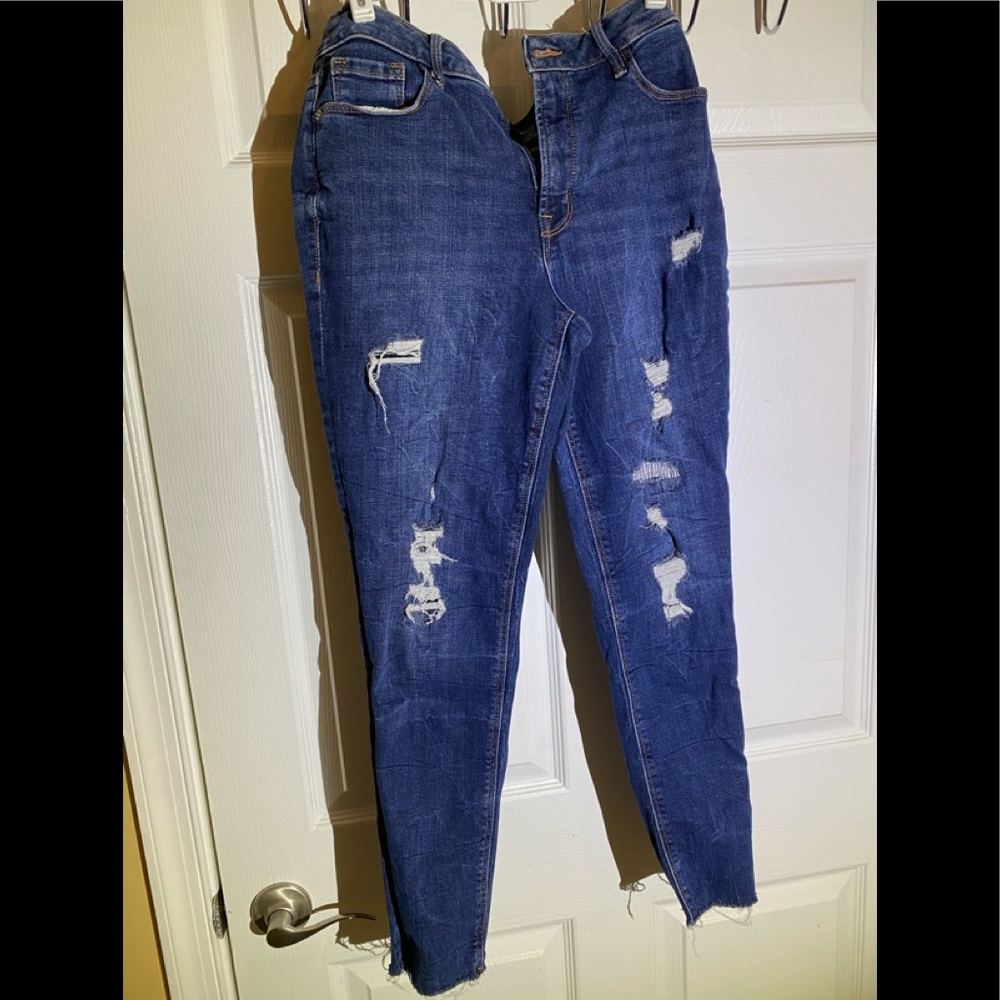 Old Navy Rockstar Super Skinny Size 7/8 Wash Jeans